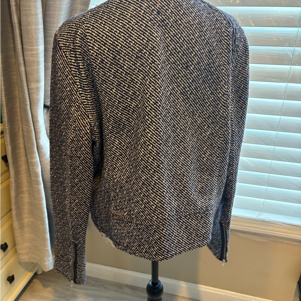 GAP Women's Blue and White wool blend Jacket - Picture 4 of 7